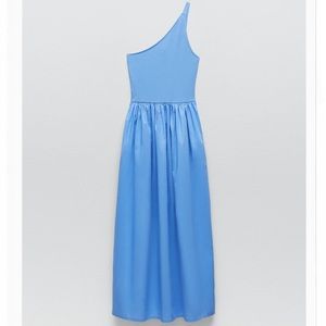 Asymmetric one shoulder dress from Zara
